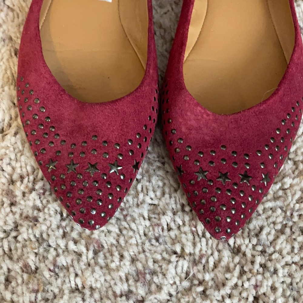Rich Red Flats, Nine West Vintage America, Sz 8.5